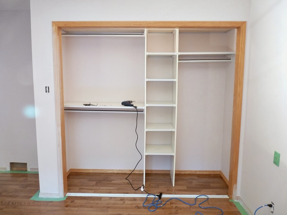 CLICK THE THUMBNAILS BELOW FOR EVEN MORE DOLLAR STORE ORGANIZATION IDEAS! Next was storage, so a killer-awesome shelf was in need! I designed a two shelf system for my Dad to help me build where the top level would be for baskets to house those batteries, extension cords and light bulbs in and then the lower level shelf would be for .
